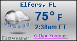 Weather Forecast for Elfers, FL