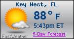 Weather Forecast for Key West, FL