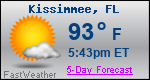 Weather Forecast for Kissimmee, FL