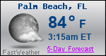 Weather Forecast for Palm Beach, FL
