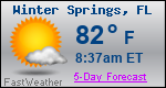 Weather Forecast for Winter Springs, FL