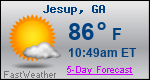Weather Forecast for Jesup, GA