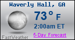 Weather Forecast for Waverly Hall, GA