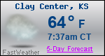 Weather Forecast for Clay Center, KS