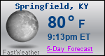 Weather Forecast for Springfield, KY