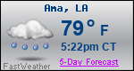 Weather Forecast for Ama, LA