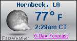 Weather Forecast for Hornbeck, LA