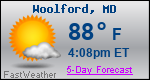 Weather Forecast for Woolford, MD