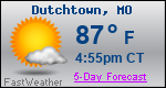 Weather Forecast for Dutchtown, MO