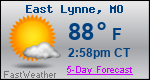 Weather Forecast for East Lynne, MO