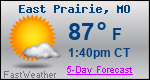 Weather Forecast for East Prairie, MO