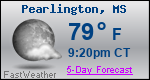 Weather Forecast for Pearlington, MS