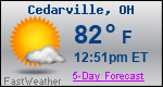 Weather Forecast for Cedarville, OH