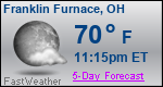 Weather Forecast for Franklin Furnace, OH