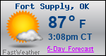 Weather Forecast for Fort Supply, OK