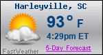 Weather Forecast for Harleyville, SC