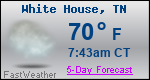 Weather Forecast for White House, TN