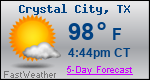 Weather Forecast for Crystal City, TX