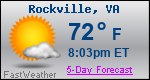 Weather Forecast for Rockville, VA