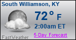 Weather Forecast for South Williamson, KY