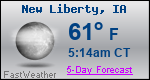 Weather Forecast for New Liberty, IA
