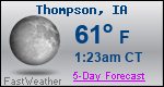 Weather Forecast for Thompson, IA