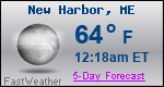 Weather Forecast for New Harbor, ME