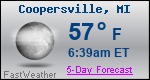 Weather Forecast for Coopersville, MI