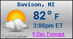 Weather Forecast for Davison, MI