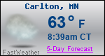 Weather Forecast for Carlton, MN