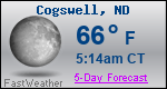 Weather Forecast for Cogswell, ND
