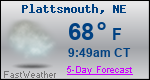 Weather Forecast for Plattsmouth, NE