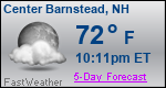 Weather Forecast for Center Barnstead, NH