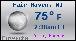 Weather Forecast for Fair Haven, NJ