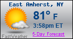 Weather Forecast for East Amherst, NY