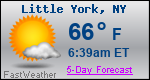Weather Forecast for Little York, NY