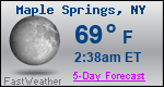 Weather Forecast for Maple Springs, NY