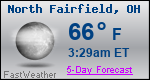 Weather Forecast for North Fairfield, OH
