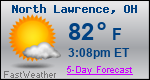 Weather Forecast for North Lawrence, OH