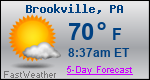 Weather Forecast for Brookville, PA