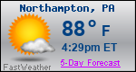 Weather Forecast for Northampton, PA