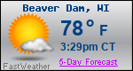Weather Forecast for Beaver Dam, WI