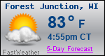 Weather Forecast for Forest Junction, WI
