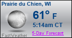 Weather Forecast for Prairie du Chien, WI