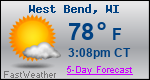 Weather Forecast for West Bend, WI