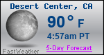 Weather Forecast for Desert Center, CA