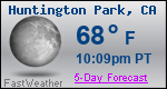 Weather Forecast for Huntington Park, CA