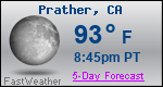 Weather Forecast for Prather, CA