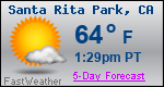 Weather Forecast for Santa Rita Park, CA