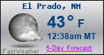 Weather Forecast for El Prado, NM